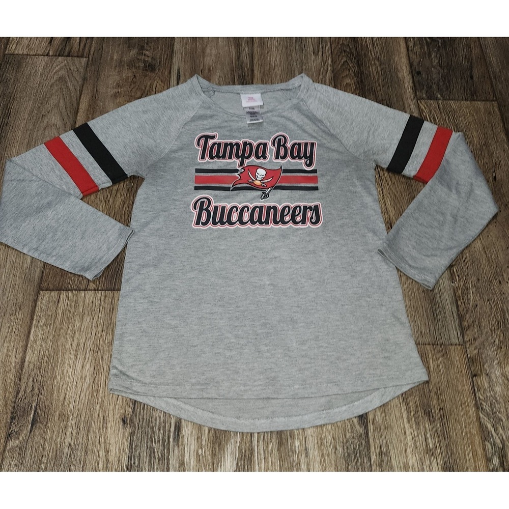 Tampa Bay Buccaneers Bucs NFL Teens Apparel Womens Shirt Top Juniors Medium 7/9